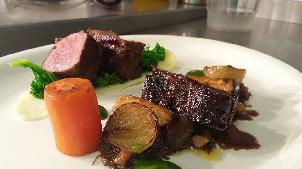 Beef fillet with braised short rib